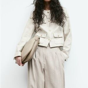Beige short jacket